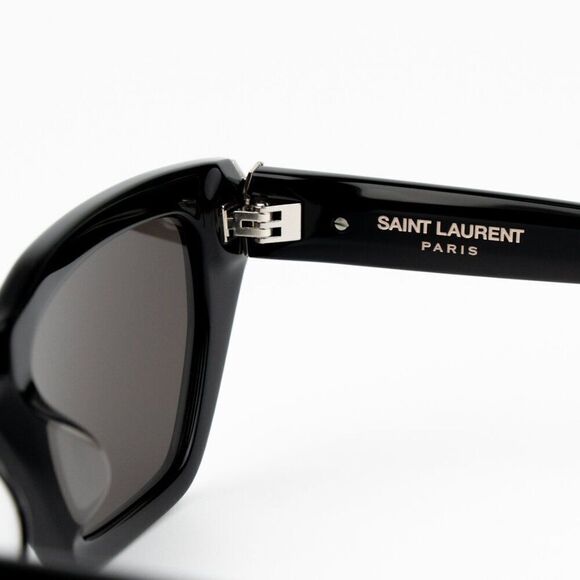 NEW Saint Laurent SLM127/F 001 Black Cat Eye Women Sunglasses